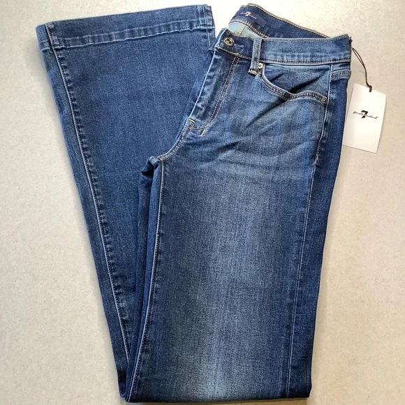 7 For All Mankind Jeans 28X34.5 Dojo In Queen NWT! - Picture 3 of 6